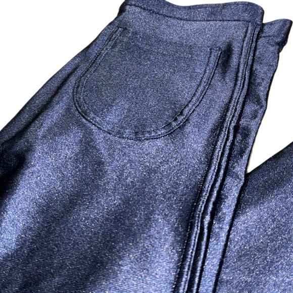 American Apparel Disco Pants in Midnight Navy Blue | Size Medium - Picture 5 of 14